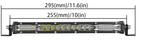 10 inç ince led bar